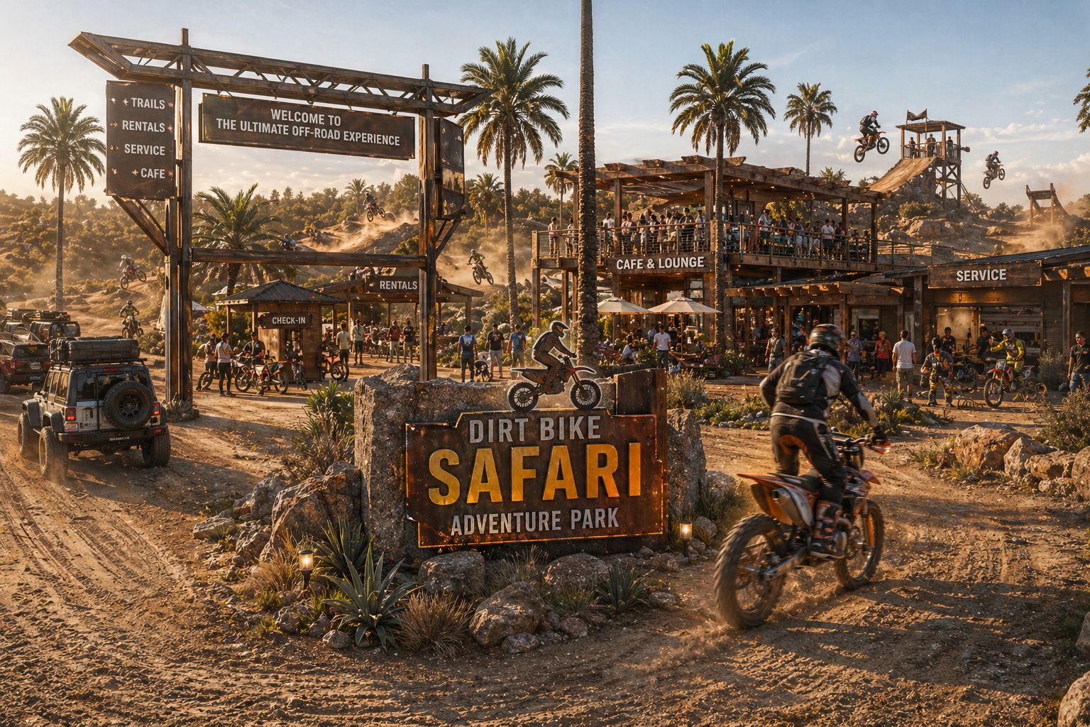 Dirt bike safari, Rainforest Enclave
