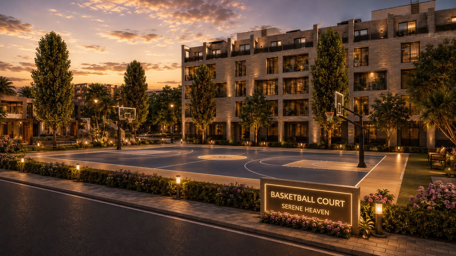 Basketball court, Serene Heaven